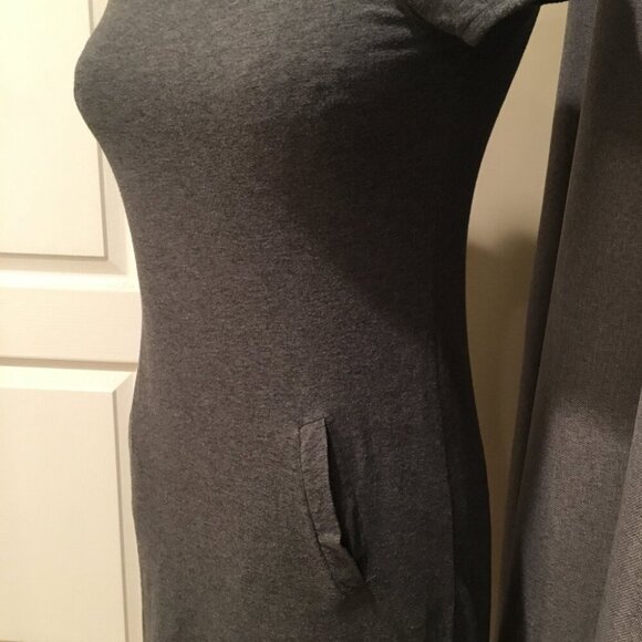 Mossimo gray tshirt dress pockets - Picture 3 of 4